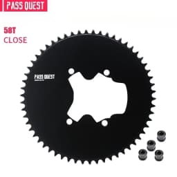 PASS QUEST 110 Bcd 4 Bolt Chainring Narrow Wide for SHIMANO R9200 R8100 R7100 Crank 42T-60T 9-12 Speed 110BCD Chainwheel