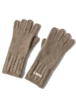 100% Premium Cashmere Gloves Cable Knit Cuff Lady Touchscreen Finger Hole Winter Women Warm Soft Luxurious Texture Gloves Female