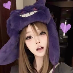 Kawaii Gengar Plush Hat Anime Winter Keep Warm Ski Windbreak Hats Cartoon Cosplay Cap Outdoors By Bike Caps Kid Festival Gifts