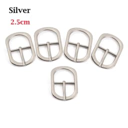5Pcs Metal Leather Bag Buckles Shoe Shoulder Strap Belt Buckle Adjust Roller Pin Buckle Snap DIY Handbag Repair Accessories