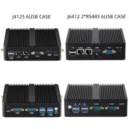 Intel Core I3-5005U Mini PC Barebone Dual LAN 2xRS232/485 4xUSB Support WiFi Linux Computer for Industrial Windows10Pro Ready