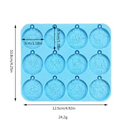 Keychain Pendant Twelve Constellation Silicone Mold For DIY Epoxy Resin Casting Creative Earrings Jewelry Pendants Making Molds
