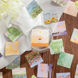 46 Pcs/Box Blue Secret Series Decorative Stationery Mini Stickers Set Scrapbooking DIY Diary Album Journal Stick Lable