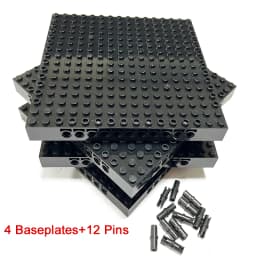 Bulk Buy White Brick 4/3 16x16 Baseplates Building Block MOC Parts Set Toys For Pixel Art Wholesale Compatible 65803 Send Pins