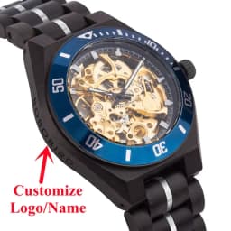 BOBO BIRD Wooden Automatic Mechanical Watch Men New Top Luxury Wristwatch Fashion Luminous Clock Great Gift Wood Box Custom Logo