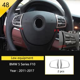 Car Styling Console Multimedia AC CD Panel Decoration Frame Cover Trim Strip Sticker For BMW 5 Series F10 F11 F18 Accessories