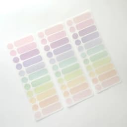 3sheets Ins Simple Solid Color Label Dot Sticker Planner Handbook DIY Basic Decoration Handmade Scrapbooking Supplies