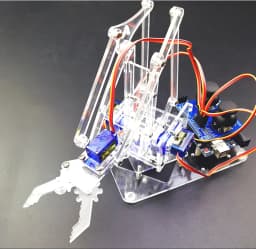 SG90 4 Dof Unassembly Acrylic Mechanical Robot Manipulator Claw For Arduino Robot Arm DIY Kit UNO Programmable Robot Starter Kit