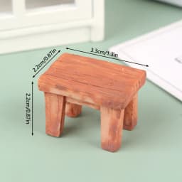 1:12 Dollhouse Mini Park Table Chair Miniature Bench Stool Rocking Chair Dolls House Furniture Accessories Kids Pretend Play Toy