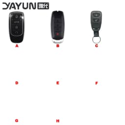 AUTOKEY YAYUN capa de chave de substituição com 2/3/4/5 botões, adequada para diversos modelos de carros