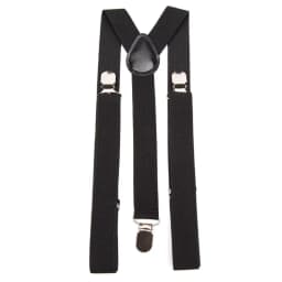 Solid Color Elastic PU Leather Suspenders Braces Men Black Red Adjustable With Straps For Wedding Suit Skirt Accessories Gift