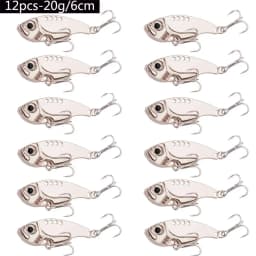 12pcs Fishing Lures Spoon For Pike 3g 7g 10g 15g 20g Treble Hook Spoon Wobble Metal Hard Bait Vib Spoonbait Fishing Tackle Lure