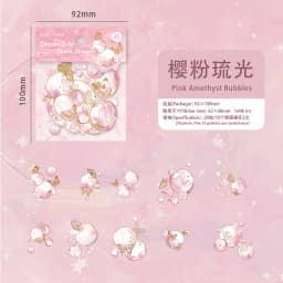 20pcs Dreamy Bubble Island Series PET Stickers Creative Decoration DIY Scrapbook Handmade Collage Material Stationery Stickers
