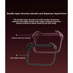 Aluminum ARC PULSE Case for IPhone 18 17 Pro Max Metal Rubber Double-layer Borderless Phone Case Protective Frame Cover