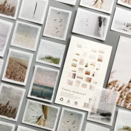 50Pcs Fog Forest Diary Decorative Stickers Pack DIY Label Stationery Deco Photograph Album Scrapbooking Flakes
