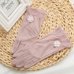 Sexy Summer Women UV Sunscreen Short Sun Screen Pearl Flowers Gloves Thin Ice Silk Lace Touch Screen Viscose Driving Gloves J53