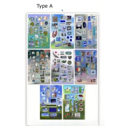 8/16 Sheets DIY Decoration Y2k Gen Z Electronic Memories Style Retro Dreamcore Collages Journals Diary Scrapbook Stickers