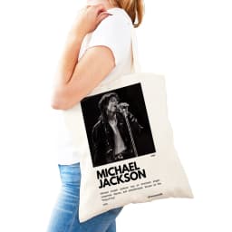 Michael Jackson Lady Shopping Bags Double Print Super Star Women Shopper Tote Bag Lightweight Album Girl Shop Satchel