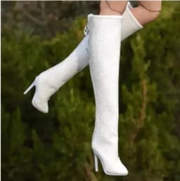 Doll toy Long shoes high quality fit for your FR2 FR6.0 Nuface boots Mirror matte true zipper F6