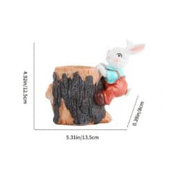 Succulent Plant Pots Bunny Resin Garden Container Rabbit Succulent Planter Garden Pots For Yard Patio Lawn Balcony Indoor