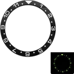 38x31.5mm C3 Green Luminous Ceramic Bezel Insert Fit for SKX007 SKX009 Watch Case NH35 NH36 Men Case Replace Parts Ring