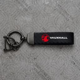 For Vauxhall Logo Meriva Vectra VXR Astra Insignia GTC Vivaro Junior Car Carbon Fiber Leather Car KeyChain Custom Key Rings Gift