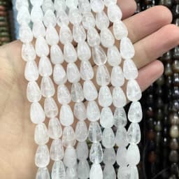 6 8 10MM Natural Stone Water Drop Turquoises Agates Quartz Jades Loose Spacer Beads For Jewelry Making DIY Bracelet Accessories