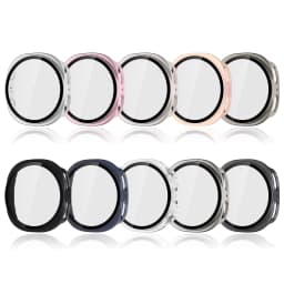 Tempered Glass+PC Cover for Samsung Galaxy Watch 9 44mm 40mm All Coverage Protective Bumper Case for Galaxy Watch 8 Accessories