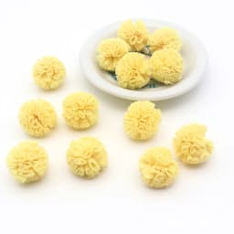 30-60 Pcs 2.5 Cm Lace Gauze Elastic Flower Ball DIY Craft Supplies Headwear Jewelry DIY Pendant Material Yarn Ball Pompons