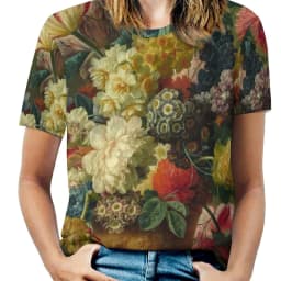 Vincent Van Gogh T-Shirts Irises Flower Print Street Fashion Oversized T Shirt Short Sleeves Trendy Tee Shirt Summer Clothes