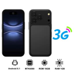 SERVO Mini Android Smartphone 3.75" HD Display 3G Dual SIM Face Unlock GPS Play Store Camera Unlocked Pocket Tiny Mobile Phone