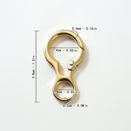 5pcs Spring Round O Ring Snap Hook, Metal Purse Handbag Hardware Bag Clip Spring Keychain