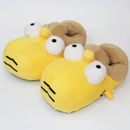 28CM Anime Simpsons Peluche Cotton Slippers Winter Warm Kawaii Home Non-slip Slippers Shoes Decoration Xmas Birthday Gift toy