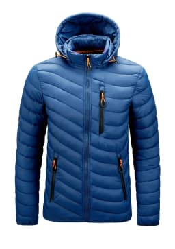 Warm Jacket Men Windbreaker 2024 New Spring Autumn Hooded Parkas Men's Fashion Casual Lightweight Cotton Padded Jacket Coat Male