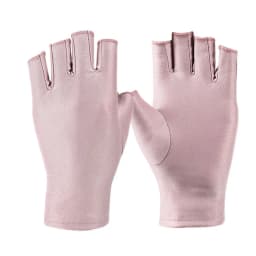1 Pair Women Casual Lightweight Thin Breathable Half-Finger Gloves for Summer Use Elastic Driving Gloves