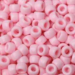 100pcs 200pcs 6x9mm Pony Beads Acrylic Large Hole Barrel Beads Solid Color Loose Spacer Beads DIY Handmade Beading Accessories