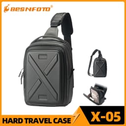 Besnfoto Waterproof Hard Shell Photography Backpack for DJI Drones & DSLR Cameras, Travel Shoulder Handbag Storage Case