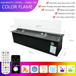 3D Atomized Fireplace Decoration With Colorful Flame ECO Decorative Fire Mist Intelligent Indoor Electric Water Vapor Fireplace