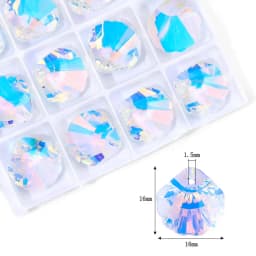 AB Color Crystal Pendant Beads Charms Multi -shape Glass Beads Jewelry Gems Stones for Jewelry Making Supplies DIY Earrings