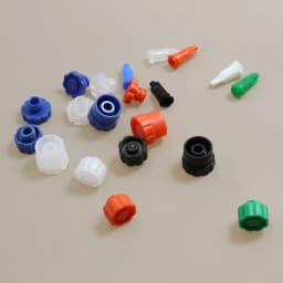 50pcs/Bag Luer Lock Plug Cover Screw Precision Tips Liquid Dispensing Plug Syringe Cap Sealing Head PP Material