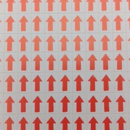 6mm Circular Dot Arrow Label 10x10mm Square Directional Arrow Sticker Red, Green Defective Product Label Rework Mark Sticker