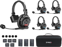 SYNCO Wireless Bluetooth Intercom Headphones XTALK X2/X4/X5 2.4GHz Full Duplex Wireless Headphones with 24H 350M Communication