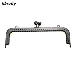 20 Pcs/Lot 20 CM Large Size Square Embossing Metal Purse Frame Kiss Clasp Bead Head DIY Bag Accessory 5 Colors