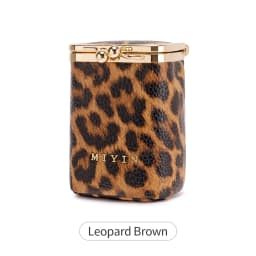 Leopard Print Lipstick Storage Bag Mini Portable Microfiber Leather Women's Makeup Bag Simple Jewelry Earphone Coin Purse with M