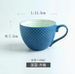 European Style Ceramic Coffee Cups Milk Tea Breakfast Mug Cappuccino Flower Cups Latte Kitchen Tableware High-grade