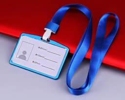 1Pcs Aluminum Alloy Work Name Card Holders Business Work Card ID Badge Lanyard Holder Men Women Metal ID Business Case