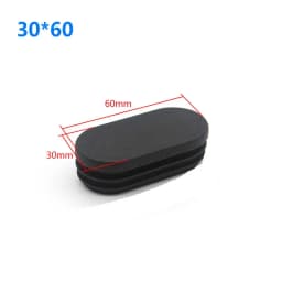 8Pcs Oval Tube Plug Foot Pad Blanking End Cap Non-slip Table Foot Dust Cover Chair Leg Sock Floor Protector Pad Furniture Parts