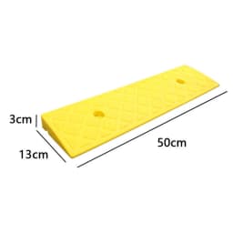 1pc PE Kerb Ramp 30/40/50mm Height Non-Slip Threshold Ramp For Cars Bicycles Scooter Wheelchairs Going Uphill Smooth Transitions