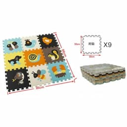 30*30*1cm Cartoon Animal Pattern Play Mats Puzzles EVA Foam Floor Pad For Children Baby Play Gym Crawling Mats Toddler Carpet