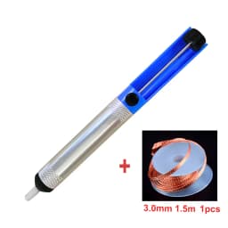 Aluminium Desoldering Suction Pump Tool Solder Sucker Suction Tin Pen Removal Device Blue Vacuum Soldering Iron Desolder